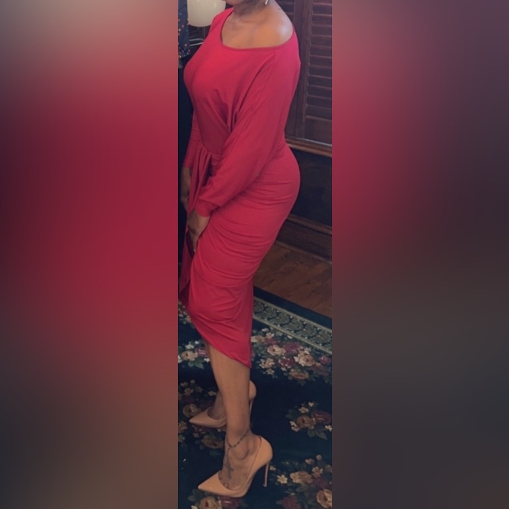 Harper Off Shoulder Ruched Bodycon